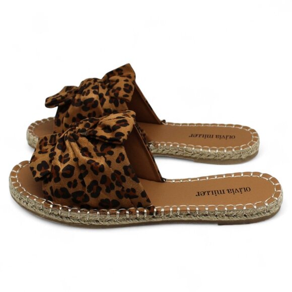 Olivia Miller Womens OHM9851 Slipper Fashion Slide Sandals Brown - Picture 7 of 9